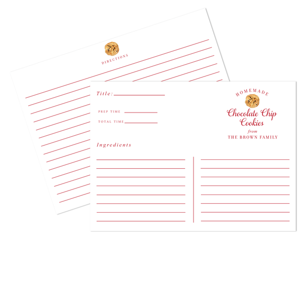 Cookie Recipe Cards