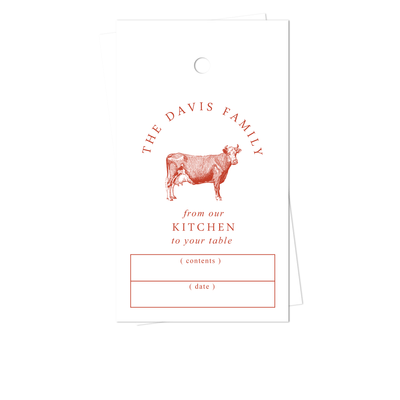 Cow Kitchen Gift Tags