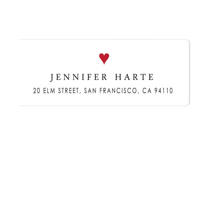 Good Hearted Address Labels