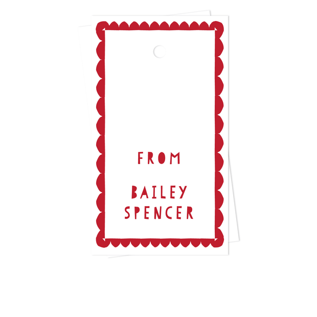 Scallop Border Gift Tags