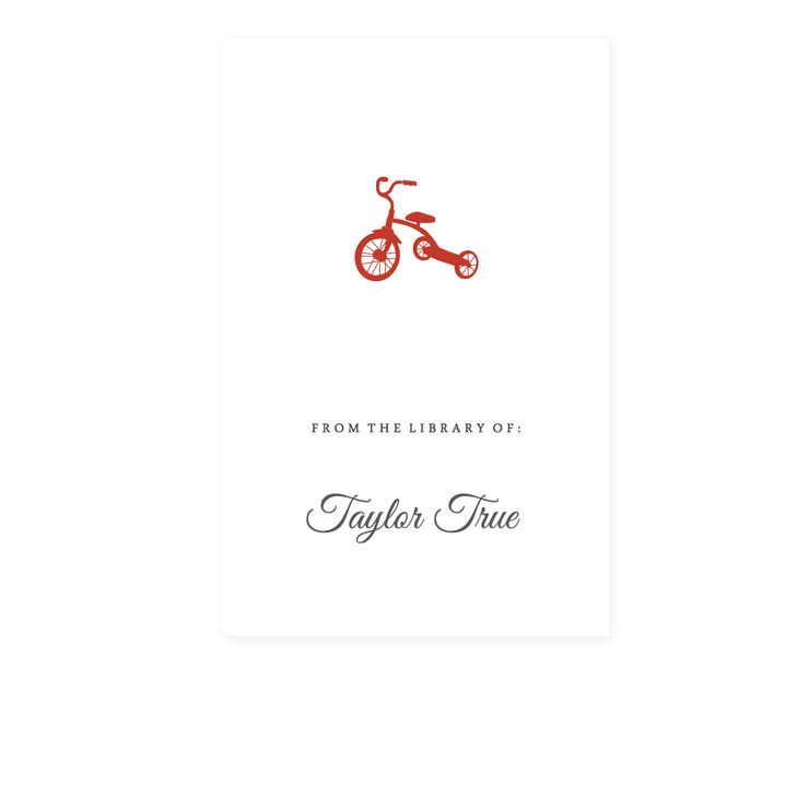 Tricycle Bookplate