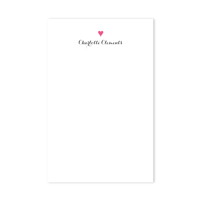 Preppy Heart Notepad