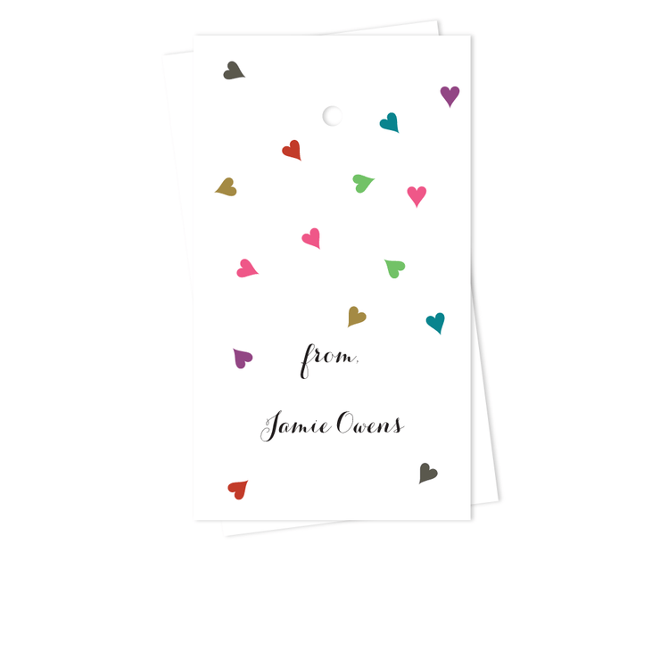 Floating Hearts Gift Tags