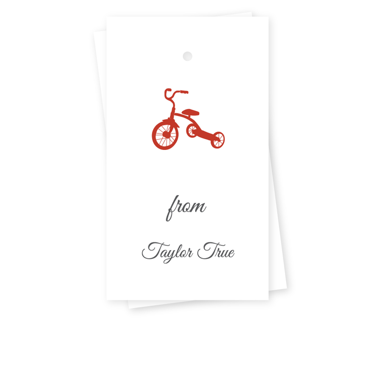Tricycle Gift Tags