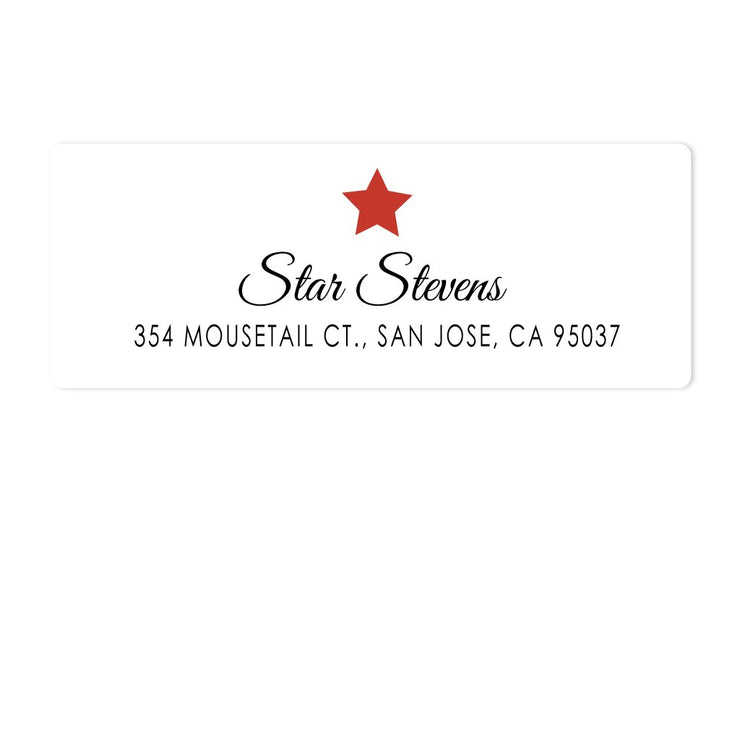 Star Address Labels