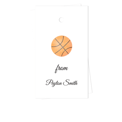 Basketball Gift Tags