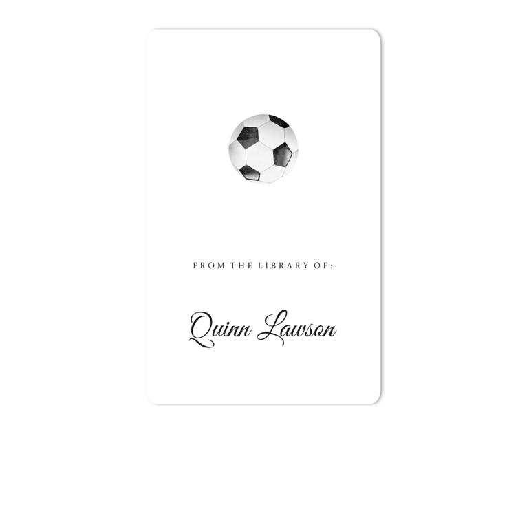 Soccer Bookplate