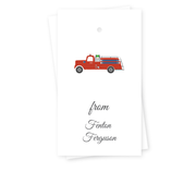 Fire Truck Gift Tags