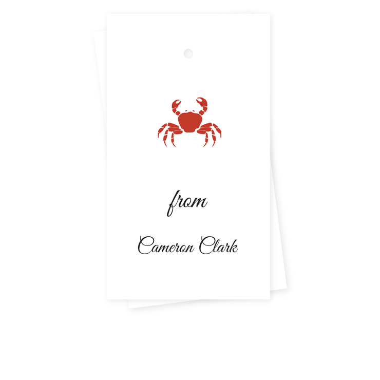 Crab Gift Tags