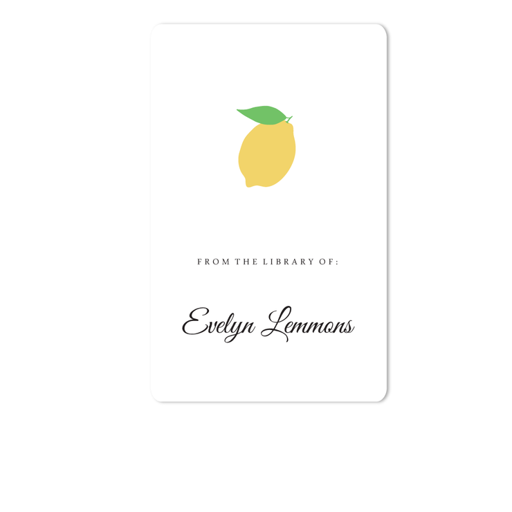 Lemon Bookplate