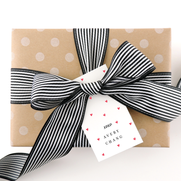 Red Hearts Gift Tags – Preppy Prodigy®