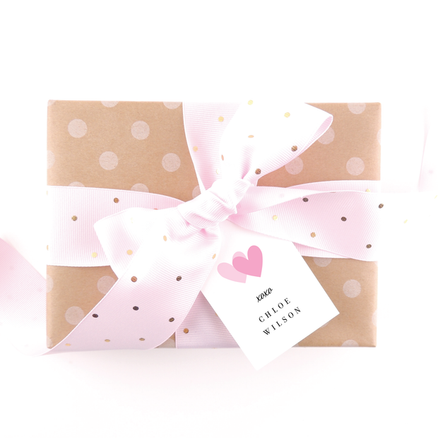Double Heart Gift Tags