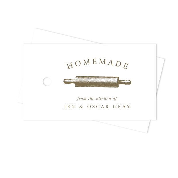 Homemade Rolling Pin Gift Tags