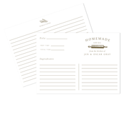 Homemade Rolling Pin Recipe Cards