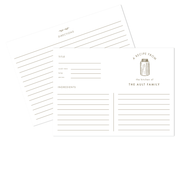 Modern Canning Recipe Cards