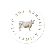 Cow Kitchen Labels