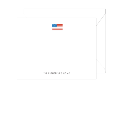 American Flag Stationery