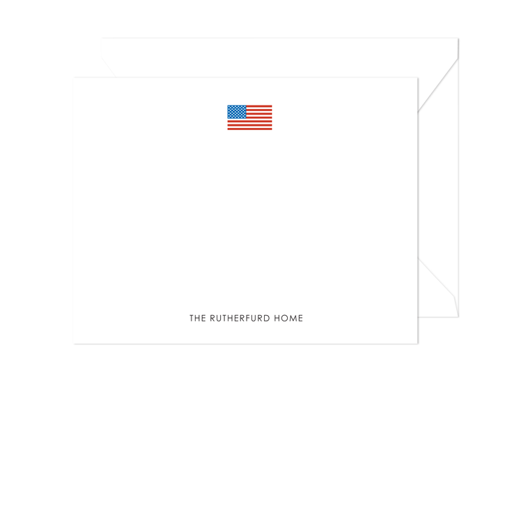 American Flag Stationery