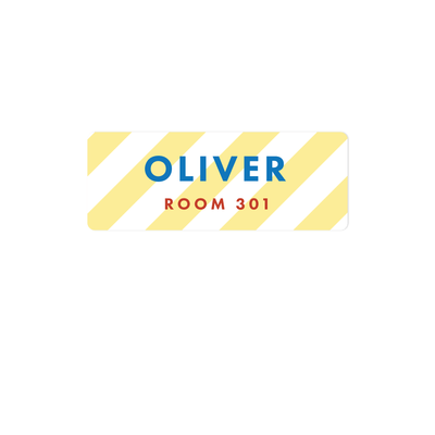 Nautical Stripes Name Labels