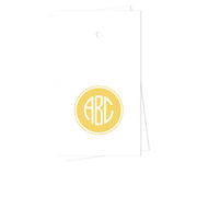 Filled Circle Monogram Gift Tags