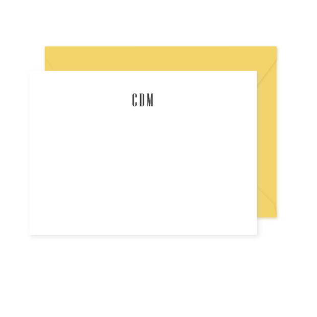 Classic Monogram Stationery