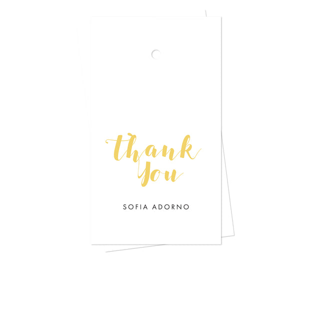 Brush Thank You Gift Tags