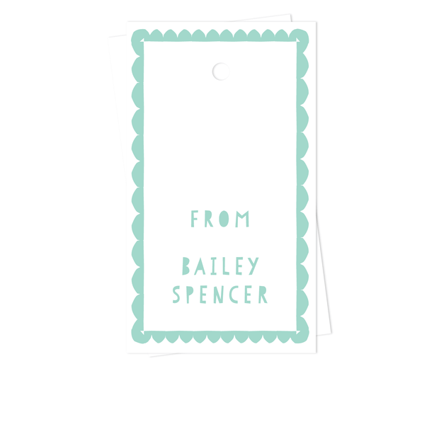 Scallop Border Gift Tags