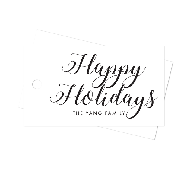 Happy Holidays Gift Tags