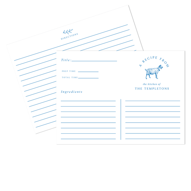 Goat Recipe Cards