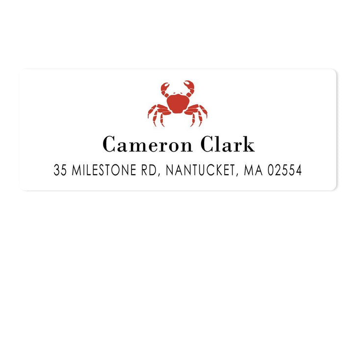 Crab Address Labels