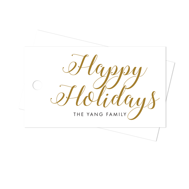 Happy Holidays Gift Tags