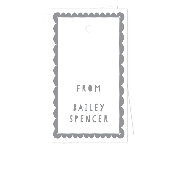 Scallop Border Gift Tags