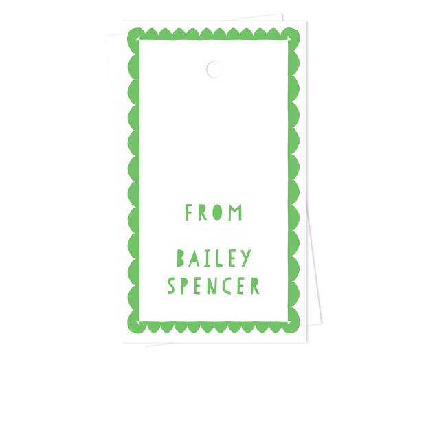 Scallop Border Gift Tags