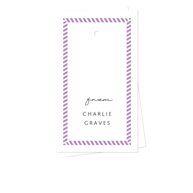 Ticking Stripe Gift Tags