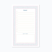 Today's To-Do List Notepad Polka Dot