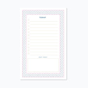 Today's To-Do List Notepad Polka Dot