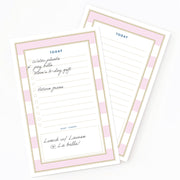 Today's To-Do List Notepad Pink Stripes