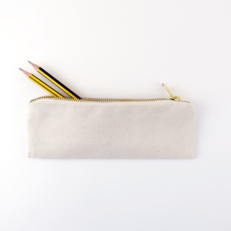 Canvas sales pencil pouch