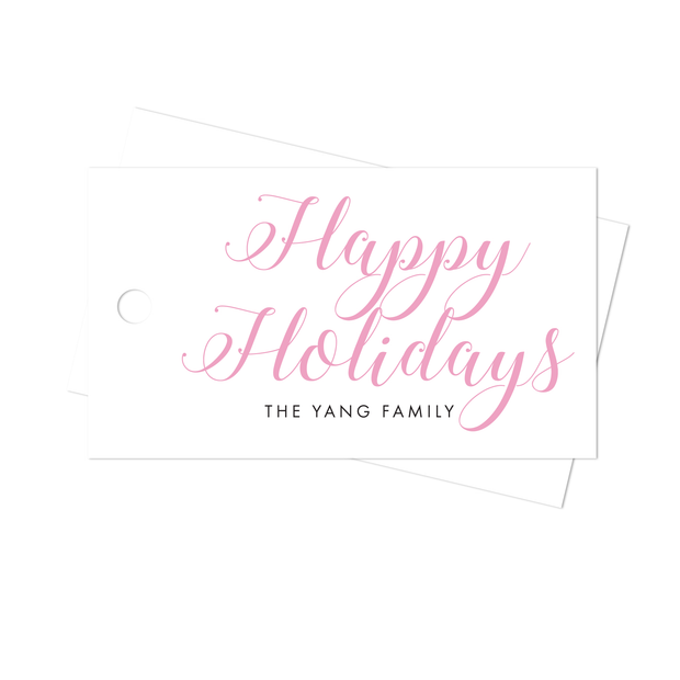 Happy Holidays Gift Tags