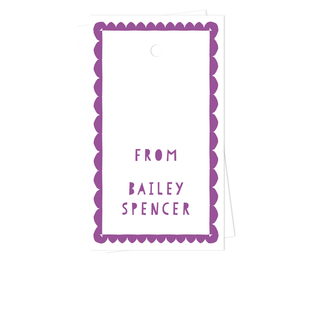 Scallop Border Gift Tags