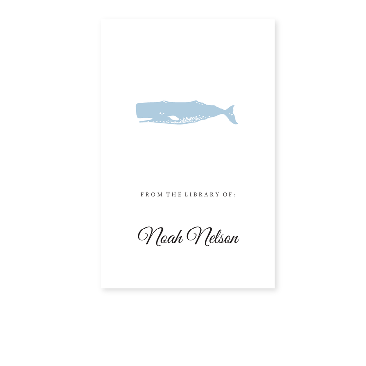 Whale Bookplate