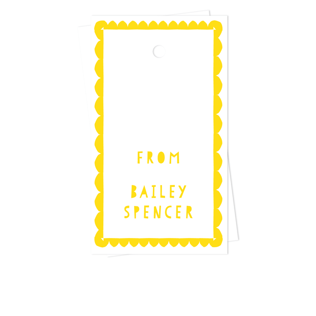 Scallop Border Gift Tags